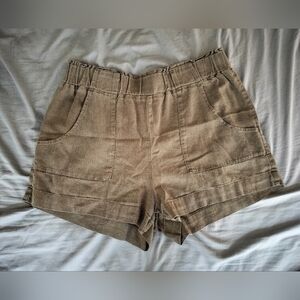 Linen Paperbag Shorts